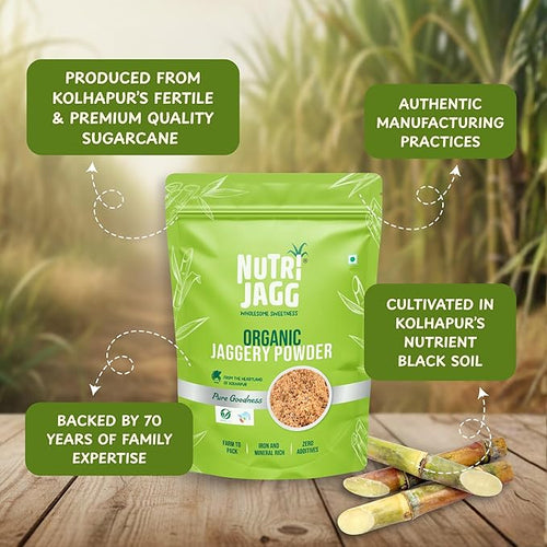 Nutrijagg Kolhapur Organic Jaggery Powder