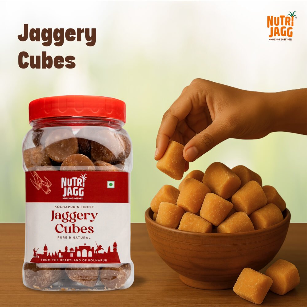 Kolhapur's Finest Jaggery cubes 500gm (Pack of 4)