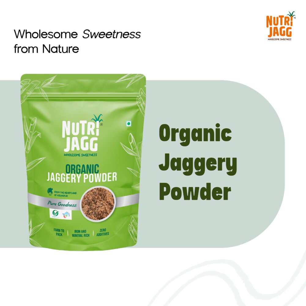 Certified Organic jaggery powder 500gm (Pack of 2)